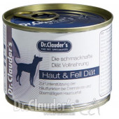 Терапевтична диетична консервирана храна за кучета за здрава кожа и блестяща козина Dr. Clauder's The Pet Specialists Super Premium Fur and Skin Diet 400гр.
